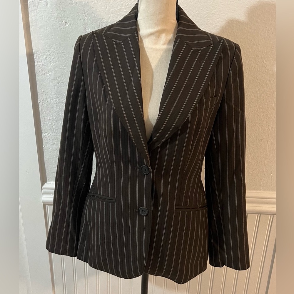 EUC Dark Brown Pin Striped The Limited Suit